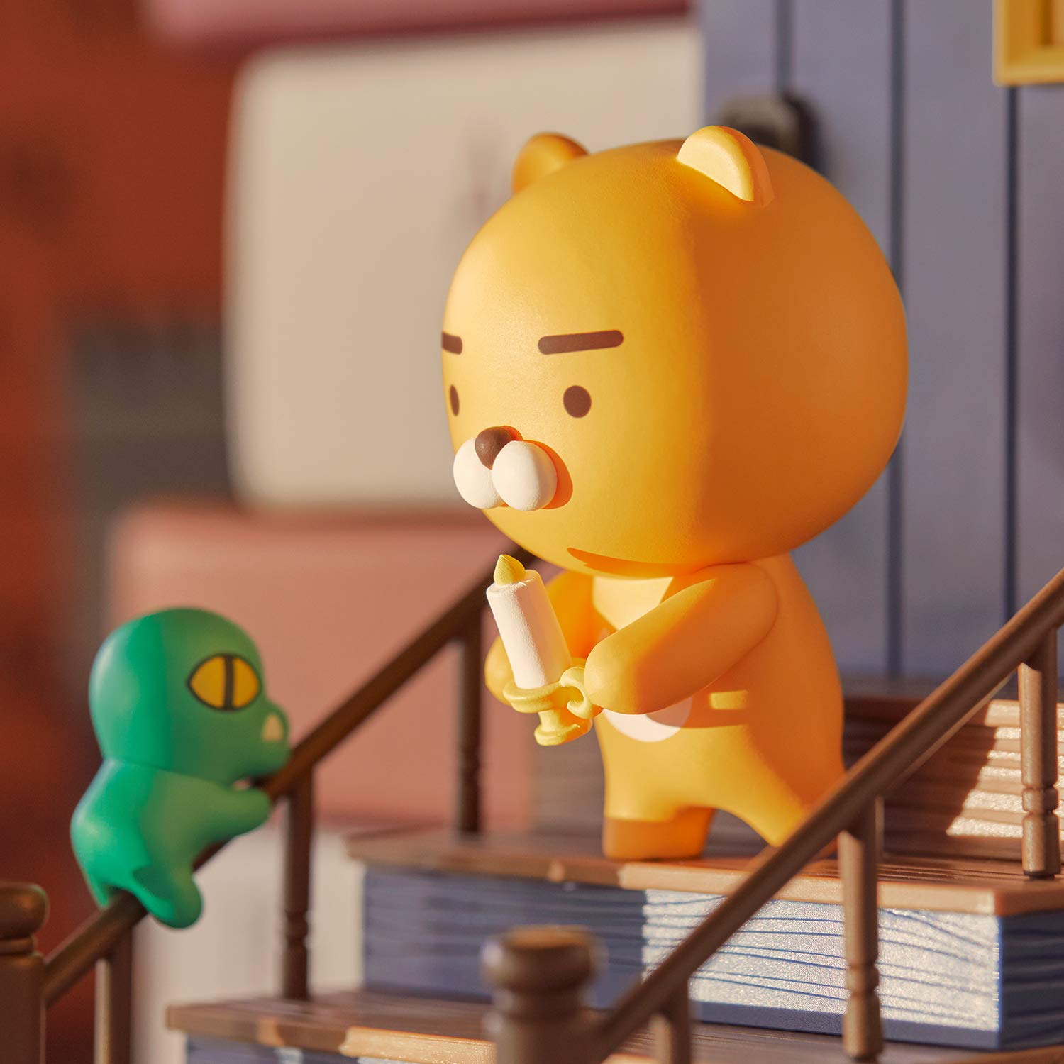 KAKAO FRIENDS Official- Ryan House Figurine Bookend Book Stand